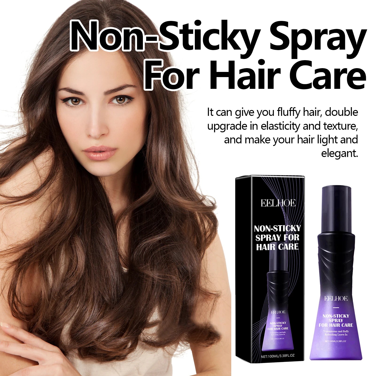 Hair Care Spray Anti-Frizz Treatment Strengthening Silky Hair Repair Soft and Shine Dry Hair Spray Fluffy Styling Spray